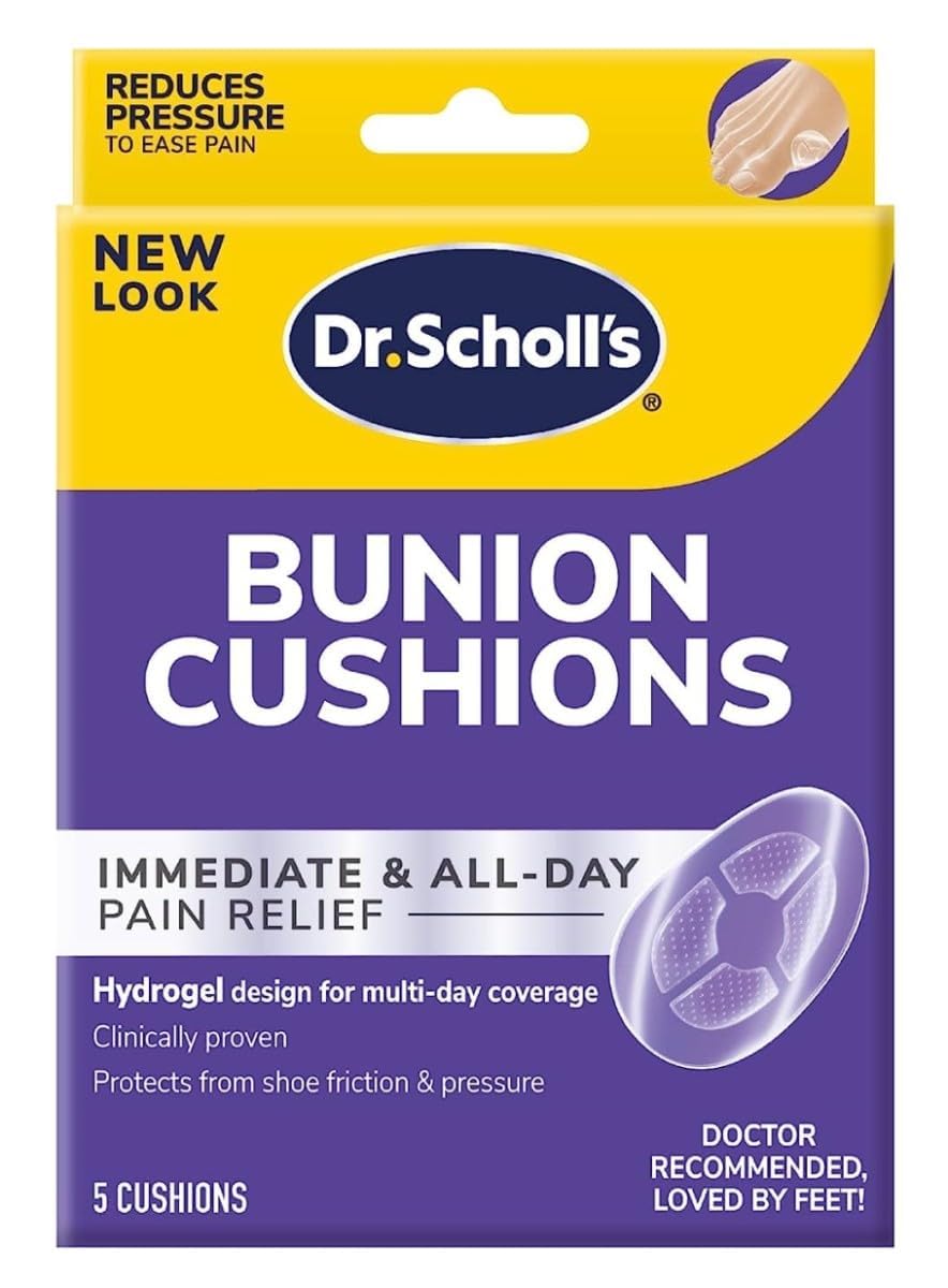 Dr. Scholls Bunion Cushions Duragel 5 Count (Pack of 6)