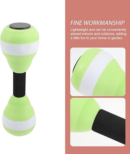 Miniatura 4 de BESPORTBLE 2 mancuernas de agua, mancuernas de ejercicio acuático, ejercicio aeróbico acuático, mancuernas de espuma EVA de alta densidad para