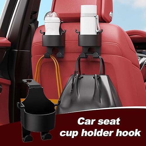 Miniatura 2 de Gancho multifuncional para respaldo del asiento del automóvil, 2024 nuevo 3 en 1 gancho de automóvil para asiento trasero de automóvil para