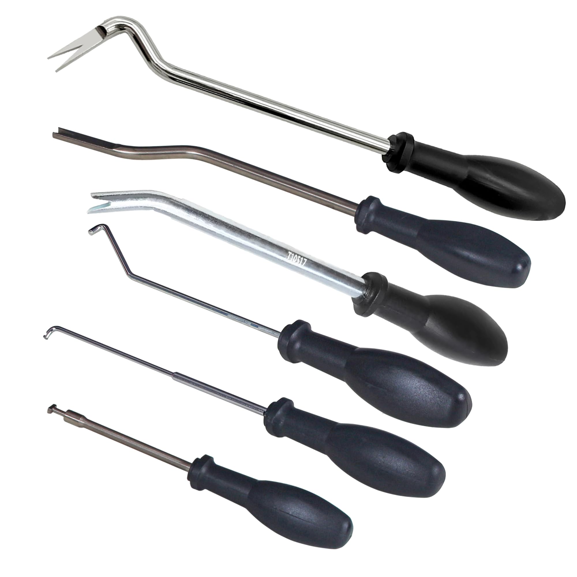 6PCS Door Handle Removal &amp; Roof Grab Handle Release Tool Kit, Compatible with Audi, VW Golf, Tiguan, Porsche, Seat Ateca, Replace OEM T10389 T10539 T10517 T10518 T10518A-1 T10118