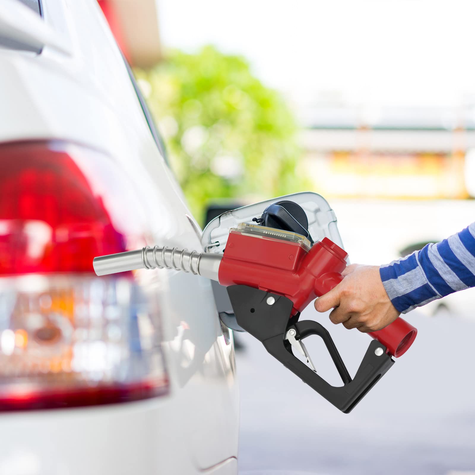 Automatyczny pistolet na dystrybutor oleju, stop aluminium, automatyczny pistolet na paliwo z elektronicznym wyświetlaczem