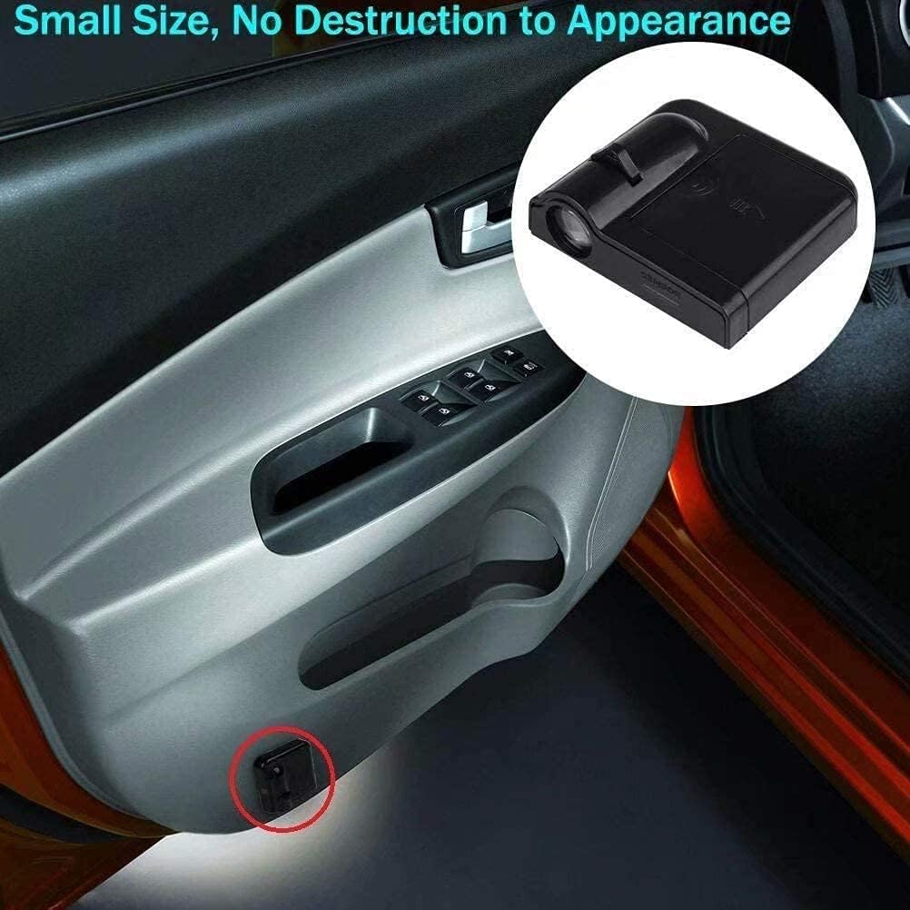 Car Door Light Projector Anime, 2PCS Anime Design Car Door Projector Lights Step Courtesy Welcome Lights by FLYEEGO