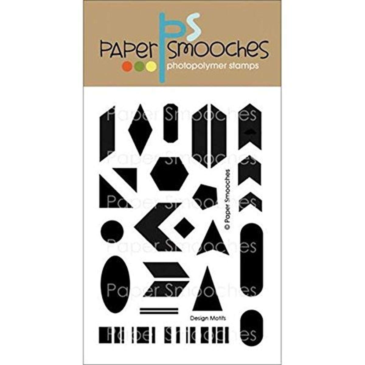 Paper Smooches Clear Stamps, 4 By 6-Inch, Design Motifs