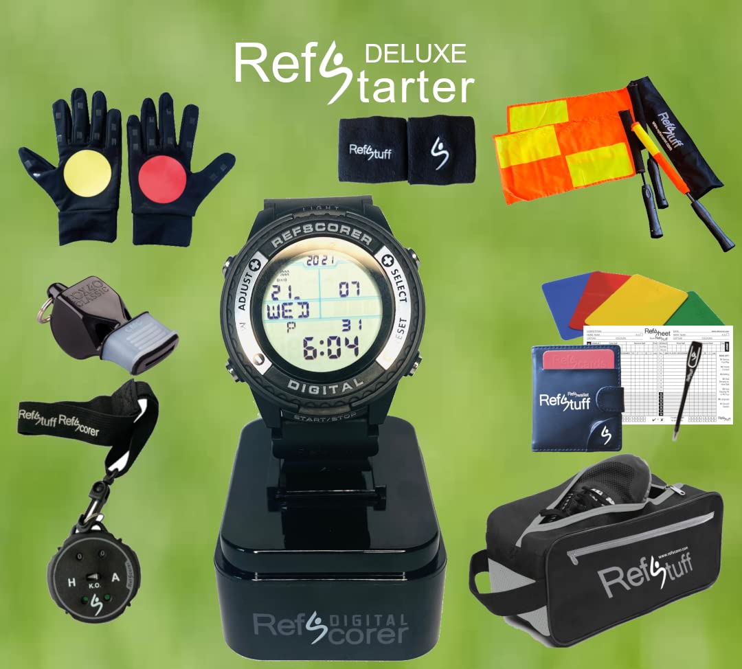 RefStuff RefStarter - Kit per arbitro di calcio, versione Deluxe