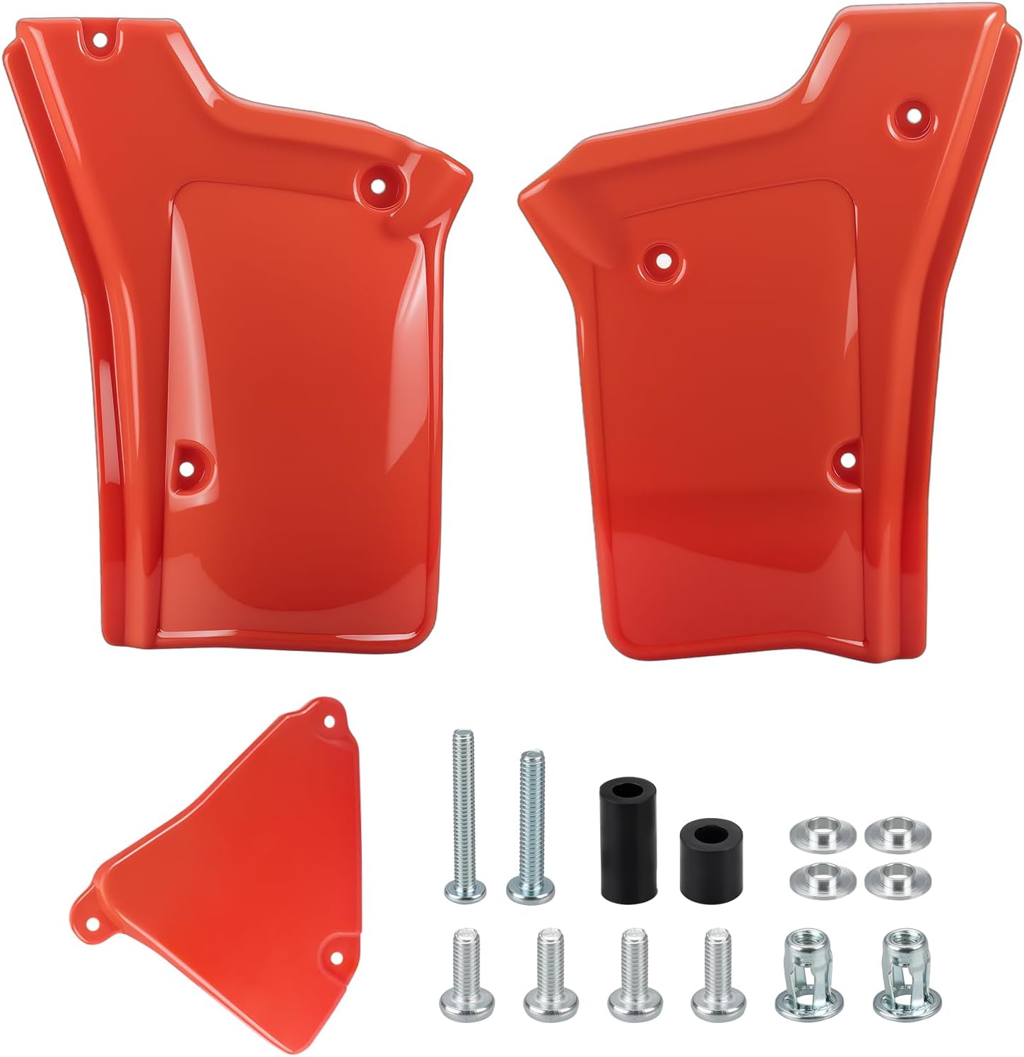 MOTO1988 Left Right Red Side Panels Covers Set For Honda 1984-2002 XR200R XR250R
