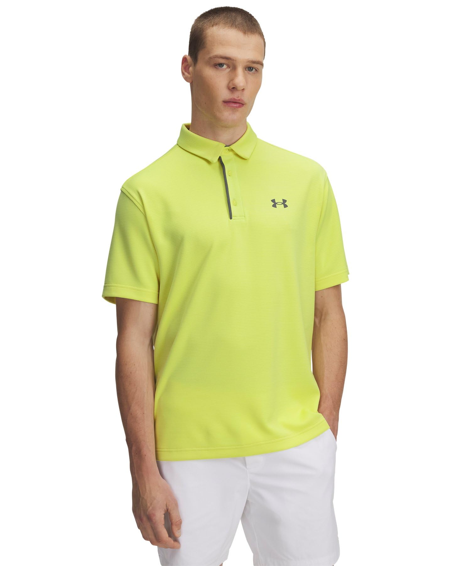 UA Tech Polo Sonic Yellow Pitch Gray XXL