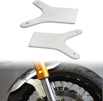 Universal Motorcycle Front Fender Bracket Front Wheel Mudguard Mount Plates Aluminum DIY for Chopper Bobber Honda Suzuki Kawasaki Yamaha Dirt Bike