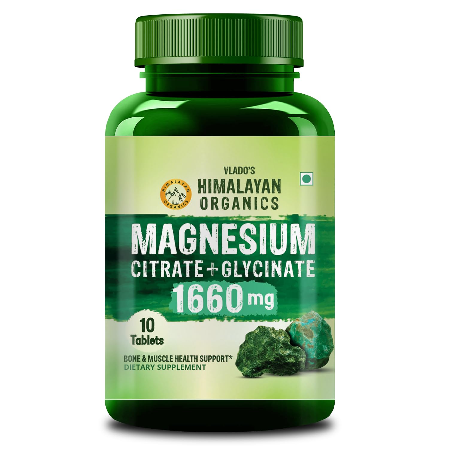Himalayan Organics Magnesium Citrate + Glycinate + Oxide Complex Supplement For Mens & Womens - 120 Tablets (Combo) (Trail Pack)-image-34