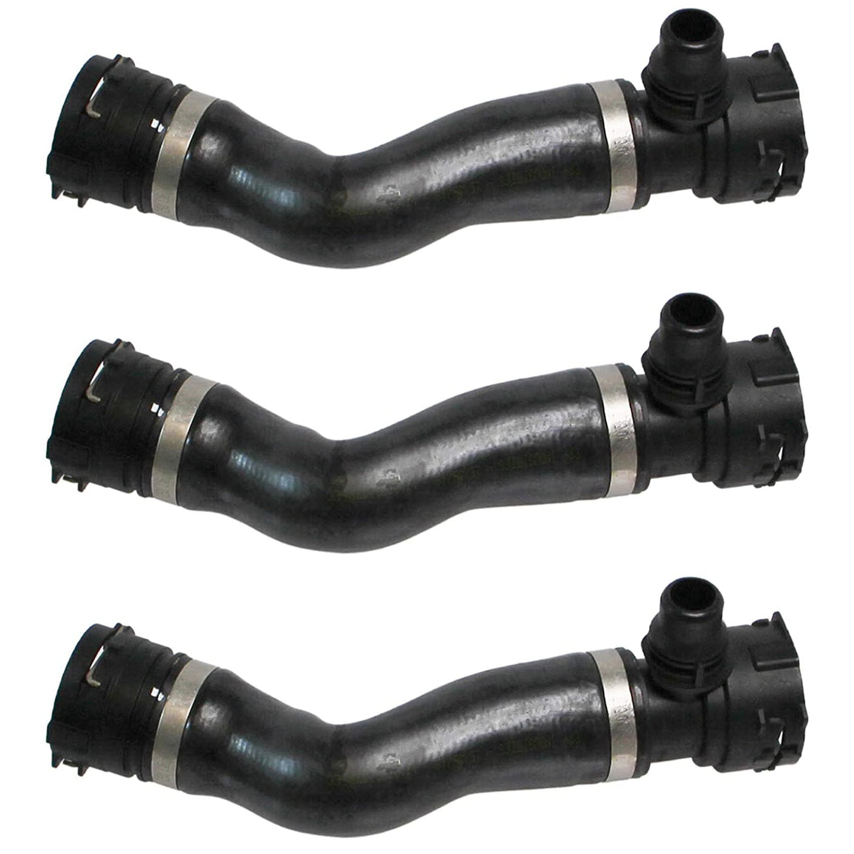 Onchdbfhuu Black 3X Car Upper Radiator Coolant Hose For 135I 135Is 335I Xdrive 335Xi Z4 X1 3.0L 17127540127