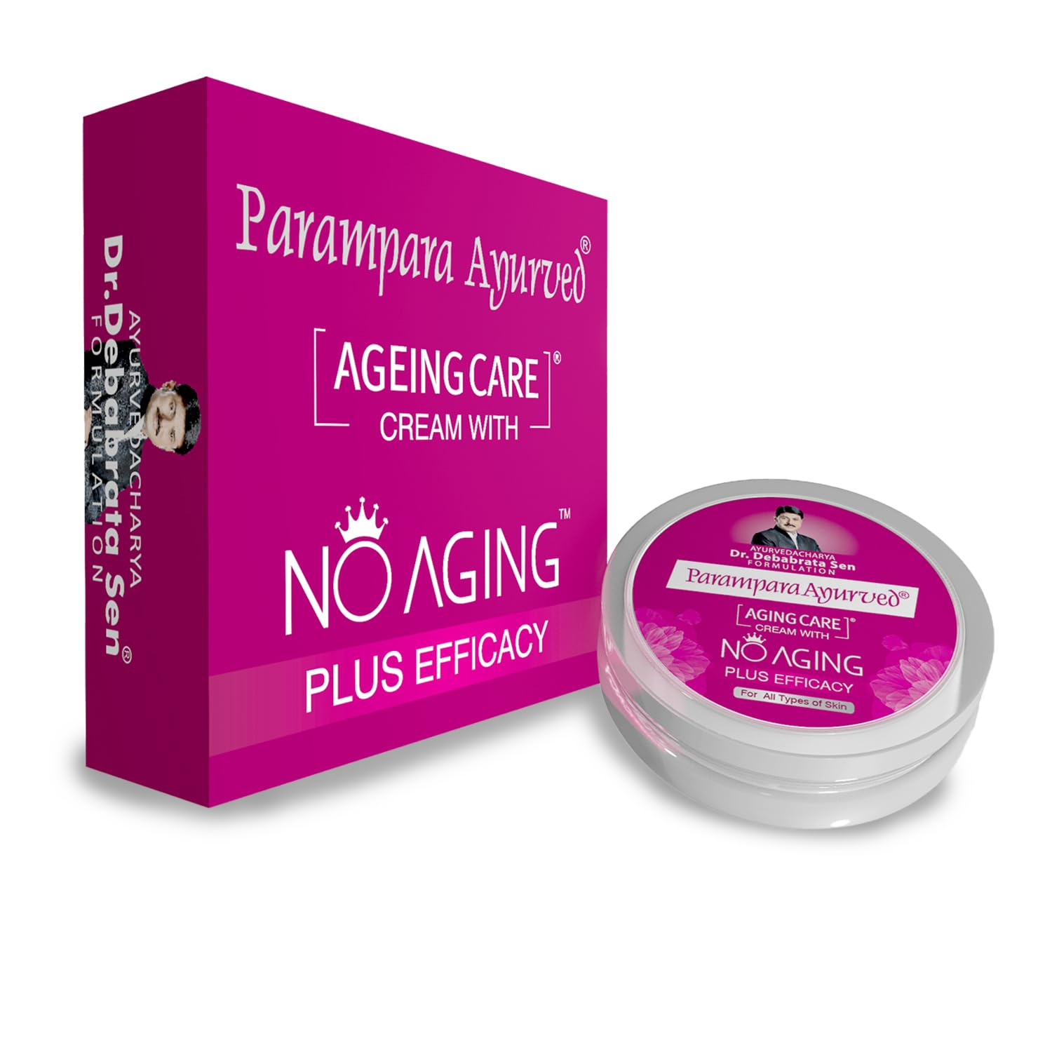 Ayurved Ageing Care Cream | with Kesar, Vitamin E & Almond Oil | Reduces Wrinkles, Fine Lines, Under Eye Dark Circles & Puffiness | Youthful Gloing Skin | 20g