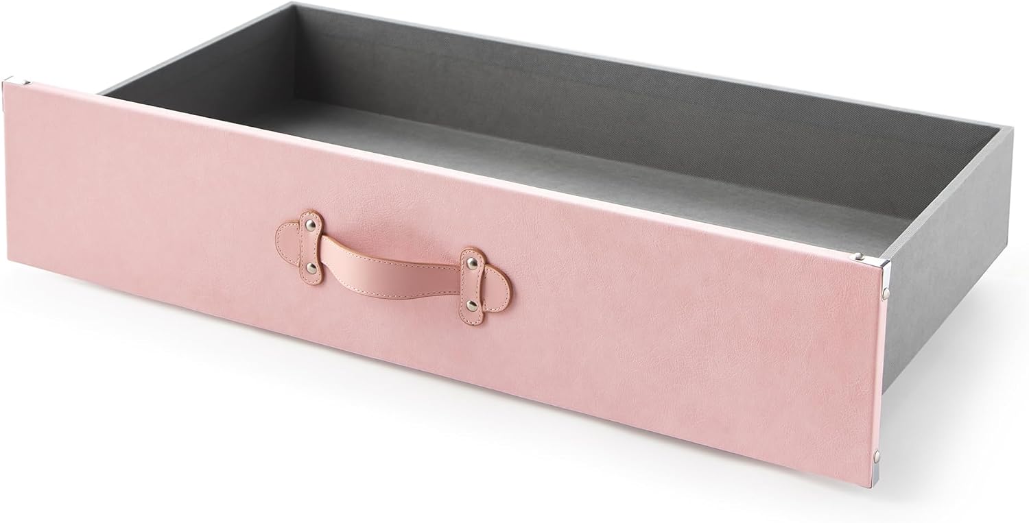 Texture® Brand - Rolling Under Bed Storage Drawer - Heavenly Pink