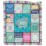 Akoigun 2025 Graduation Gifts for Her, Graduation Throw Blanket 60'X50', Graduation Party Decorations Class of 2025, PHD High School College Graduation Gifts for Women
