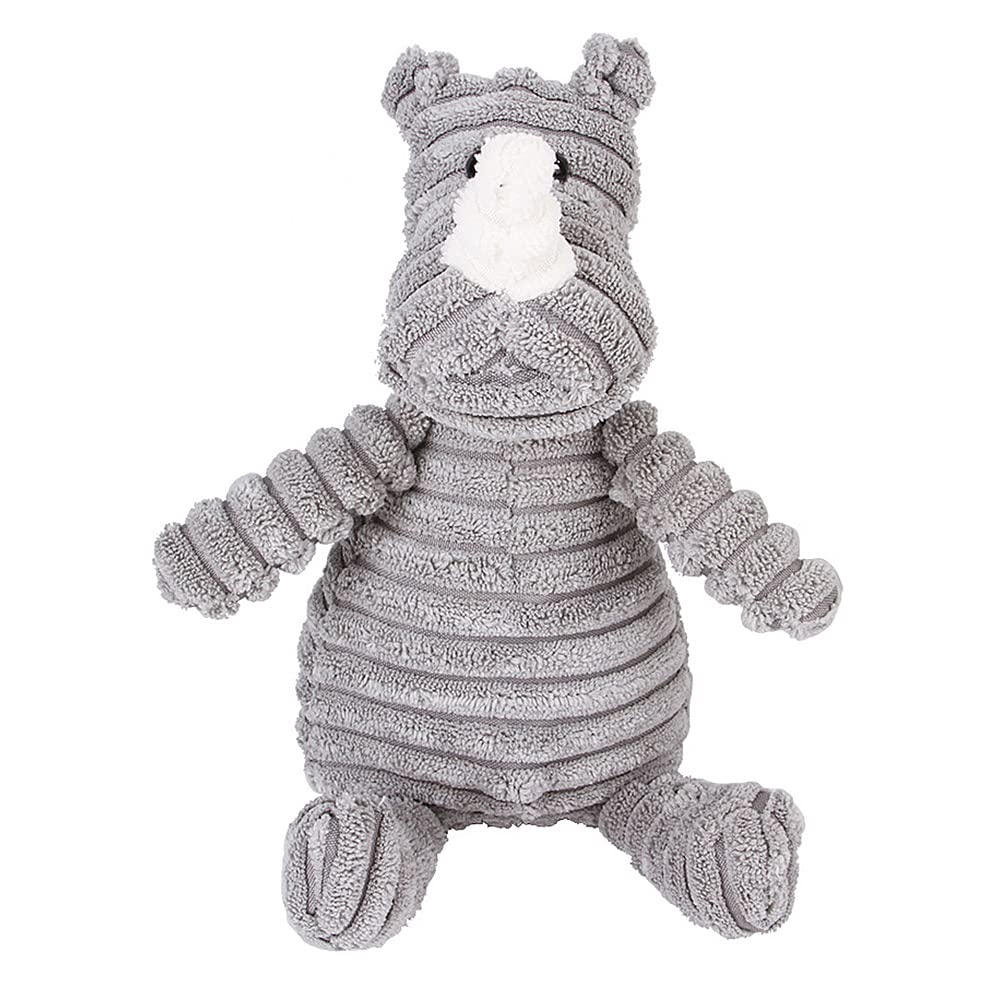 Speedy Panther Rhino Dog Toys for Small Dogs, Soft Squeaky Dog Toys, Plush Puppy Teething Toy