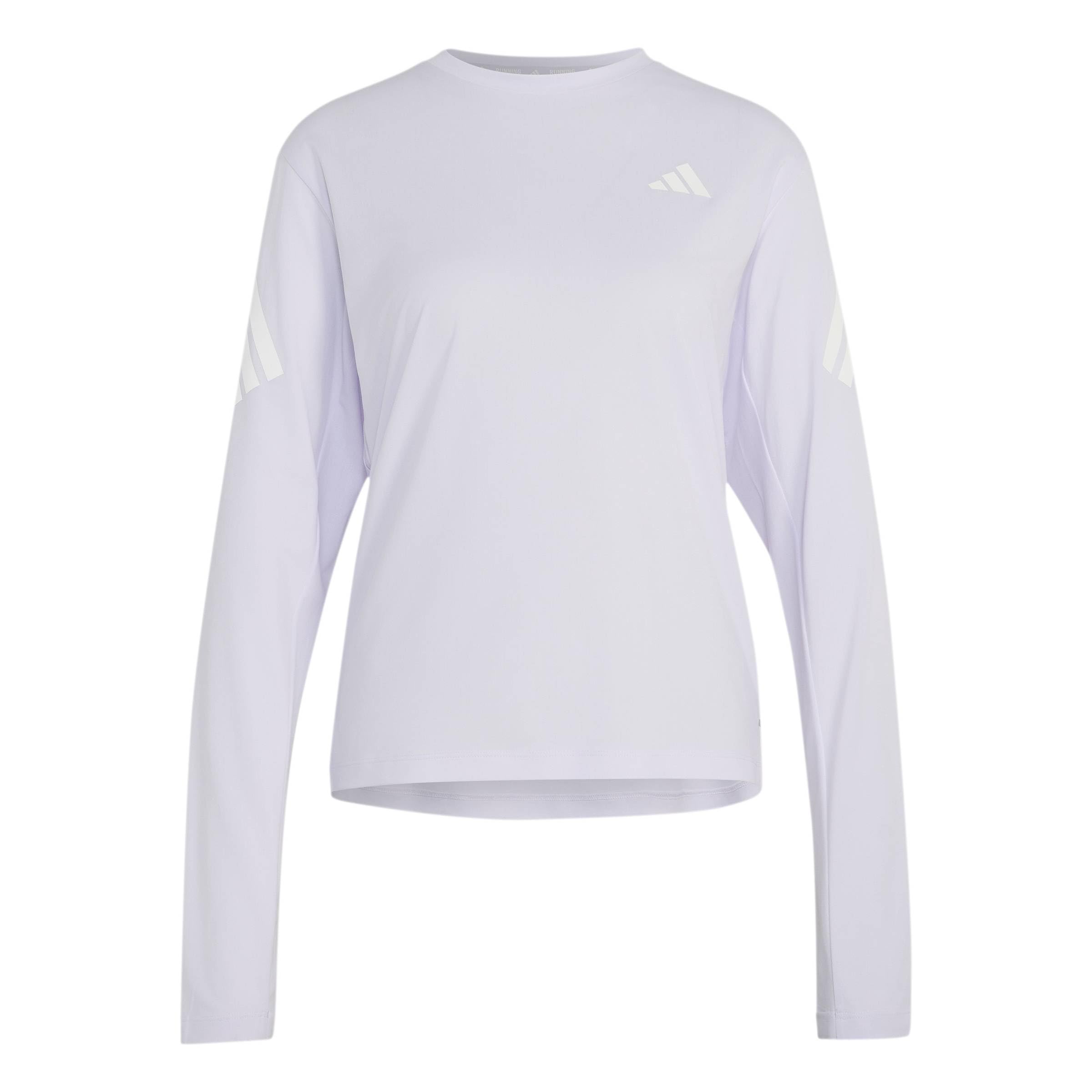 adidas Kobiety Adi365 Running Climacool Iconic Long Sleeve Shirt, Frozen Purple/white, S