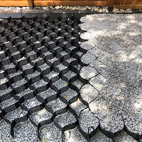 Grille de sol rétractable en PEHD 1X1m h2" stabilisateur gravier terrasse