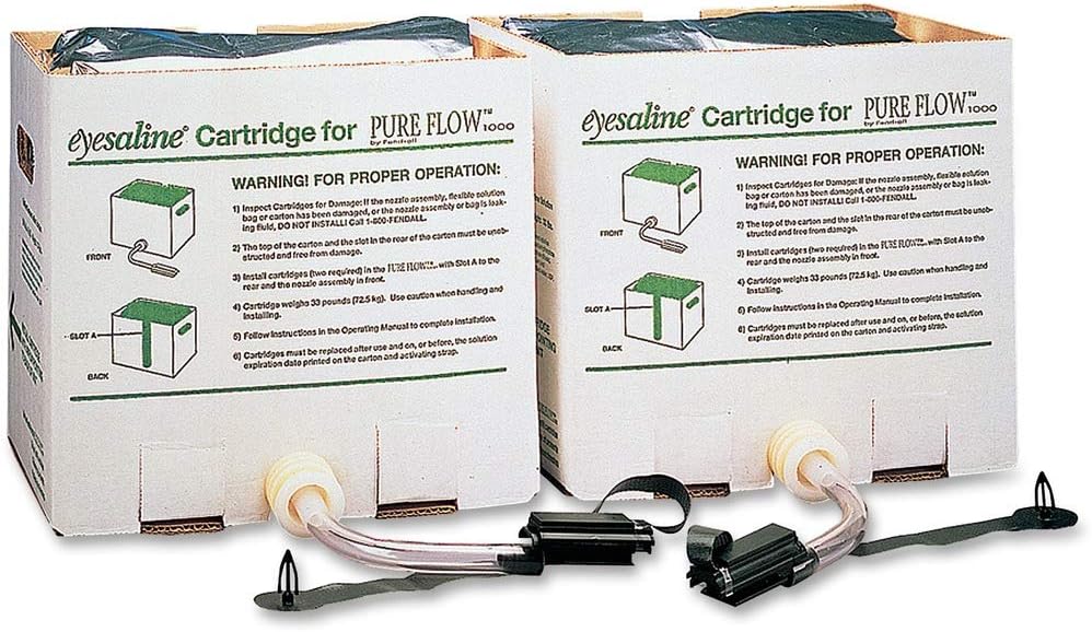 RTS Wholesale Case of 2 – R3 Safety Eyewash cartridges-Cartridge, for 15 min Pure Flow, 3-1/2 gal. of Saline Solution