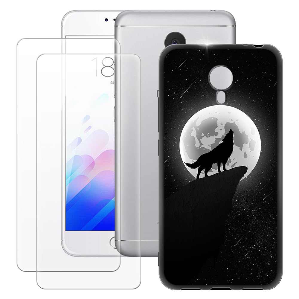 E-Hamii [2-Pack] Protect Film for Meizu M3 Note, 9H Tempered Glass