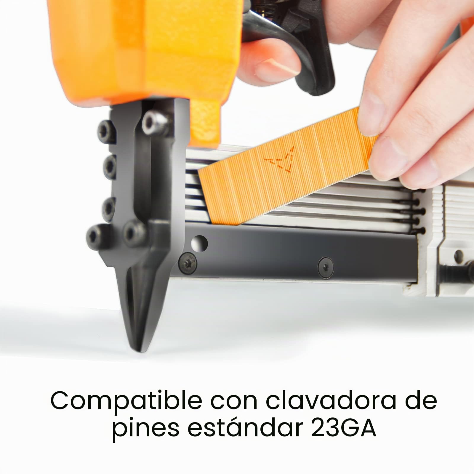 P630 - Clavos de calibre 23 de 30 mm, chapado en cobre, 10000 piezas/caja, clavos para pistola de clavos neumática, micro claveteadora para armarios, trabajo de madera ligero, bricolaje