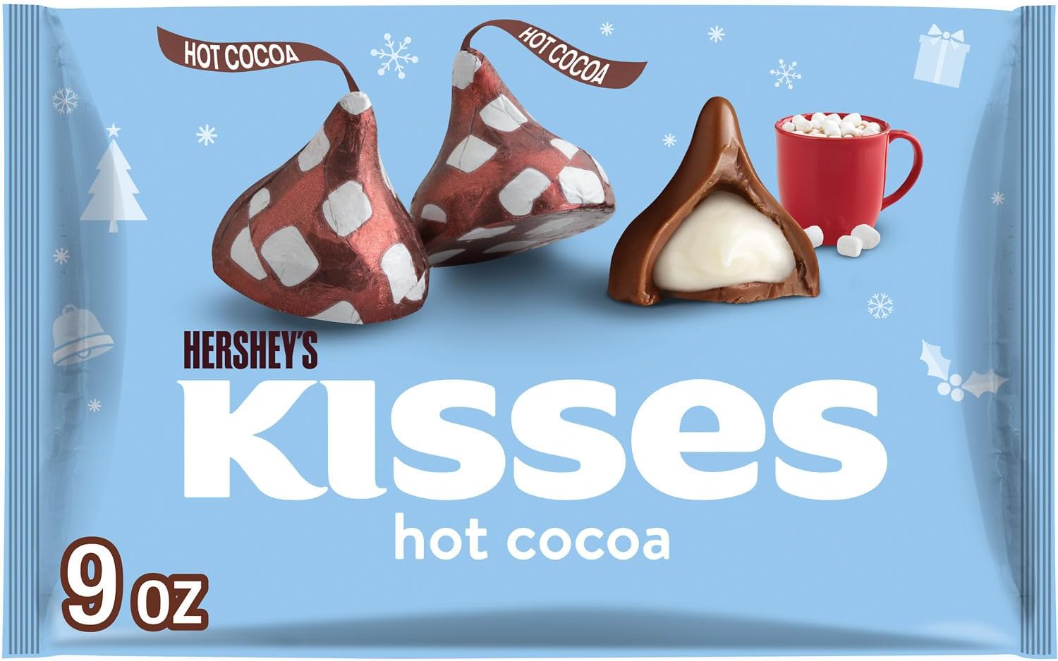 HERSHEY'S KISSES MILK HOTO COCOA WITH MARSHMALLOW CRÈME CANDIES 9 OZ. (255G)