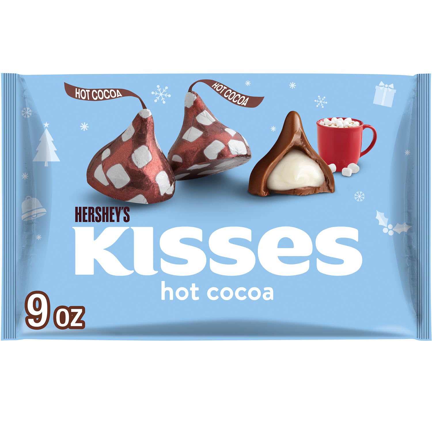HERSHEY'S KISSES MILK HOTO COCOA WITH MARSHMALLOW CRÈME CANDIES 9 OZ. (255G)