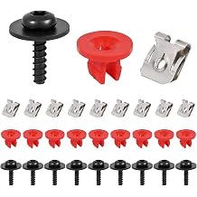 14PCS Engine Splash Shield Hardware Kit, Lower Cover Pin Screws and Clips, 90674-TY2-A01 90105-TBA-A00