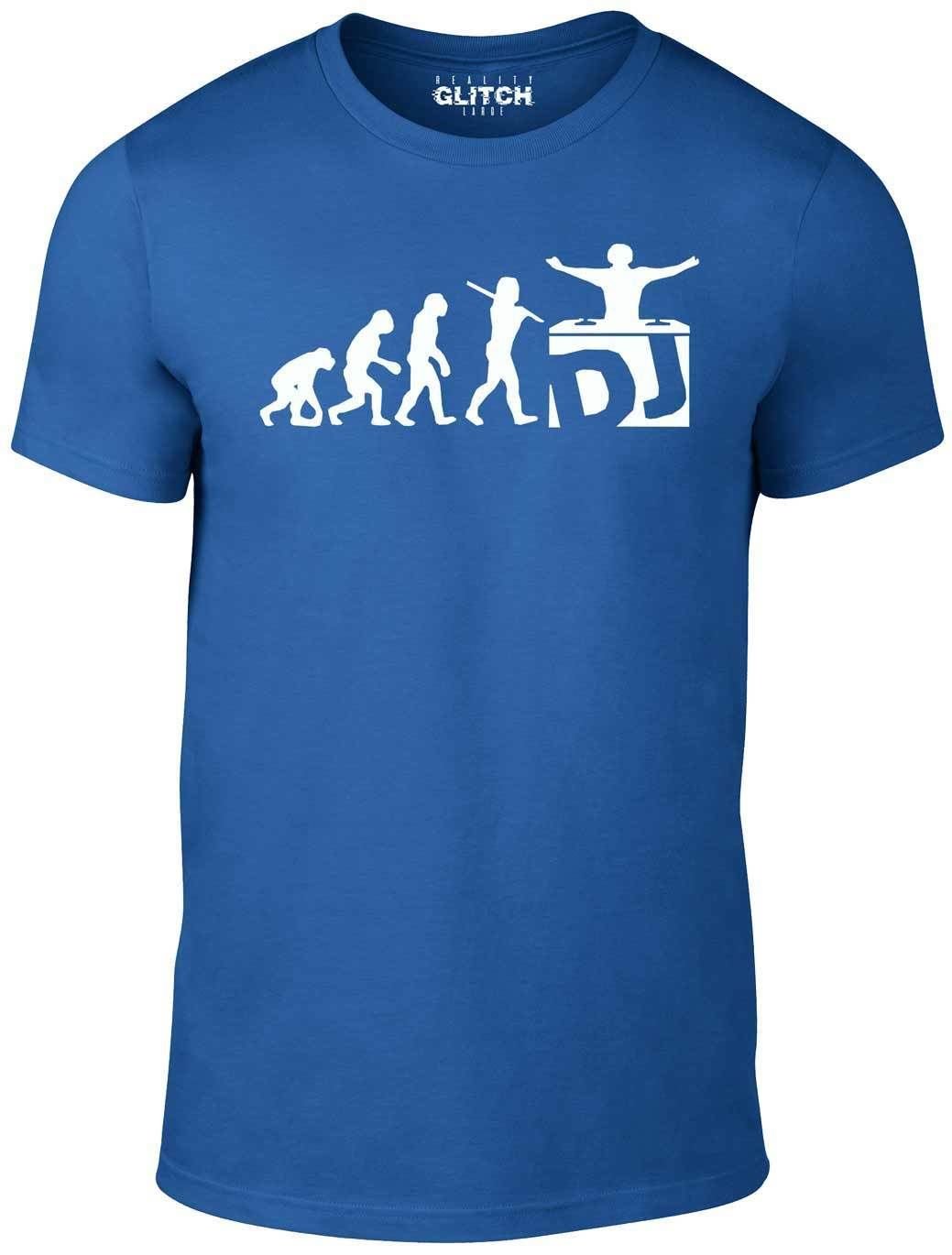 Reality Glitch DJ Evolution T Shirt Royal Blue
