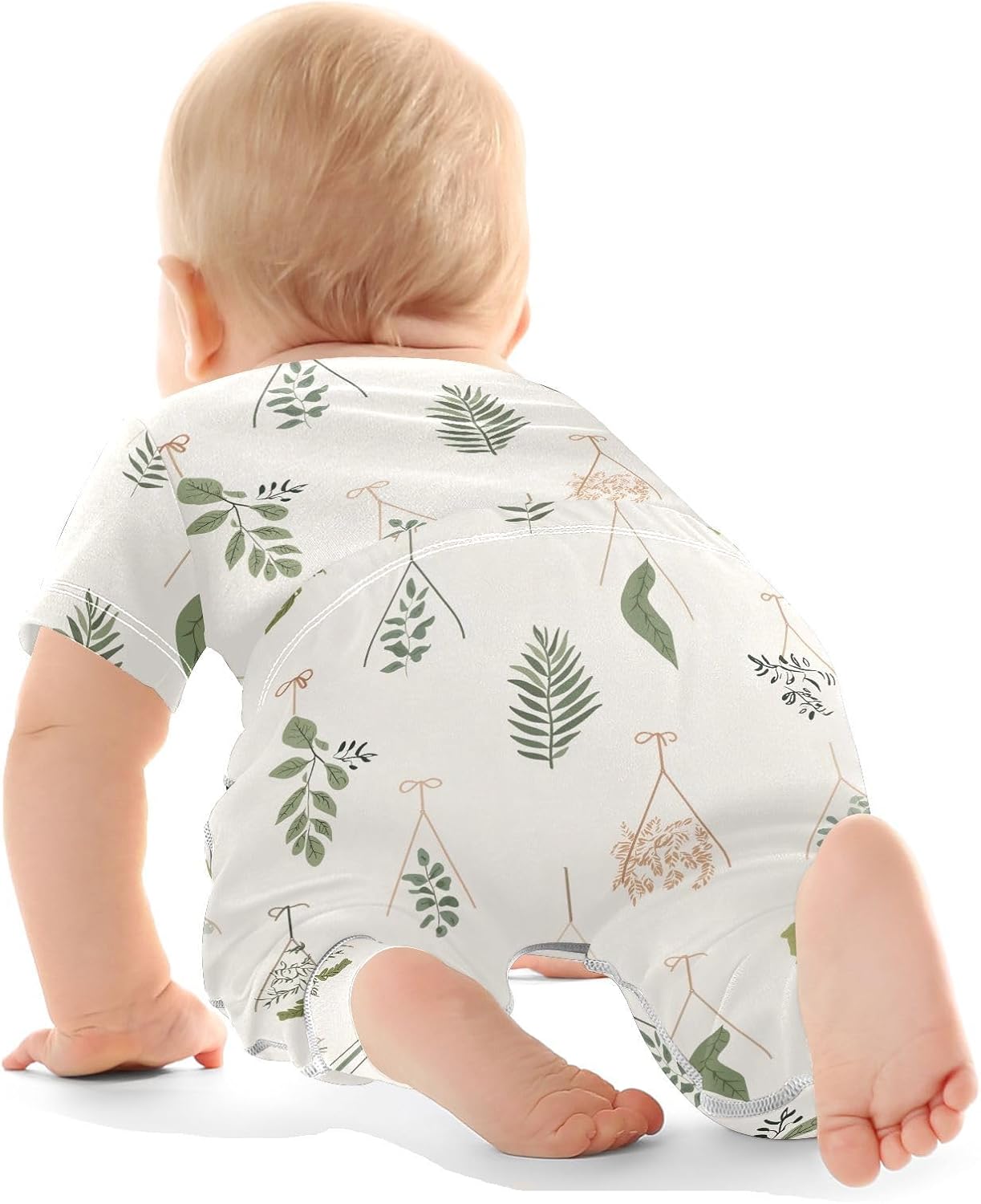 vvfelixl Baby Clothes Hanging House Plants Baby Bodysuits Set Unisex Short Sleeve Babys Pants Sets 0-3M