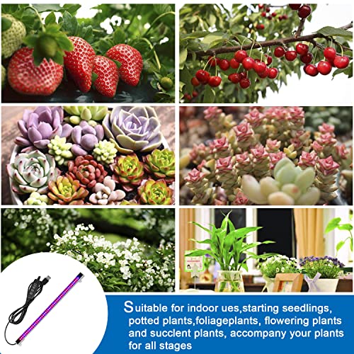 Sondiko Led Grow Light Strip, Auto On&Off Every Day Grow Light With Upgraded Controller, 48 Leds, 4 Dimmable Levels For Indoor Plants #TOP2