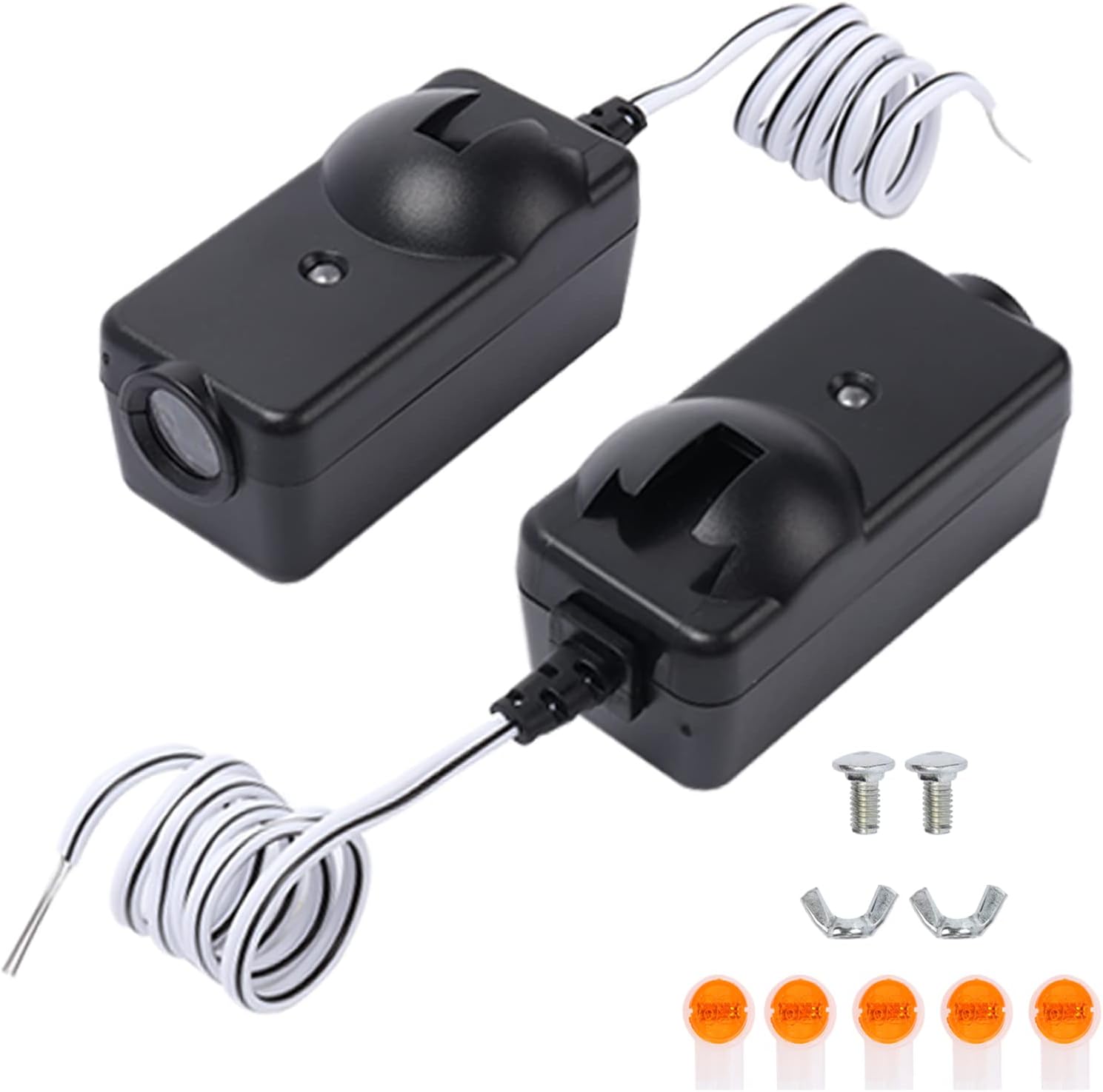 Safety Sensors for Chamberlain/Liftmaster/Sears 41A5034, Garage Door Opener Safety Sensors Beam