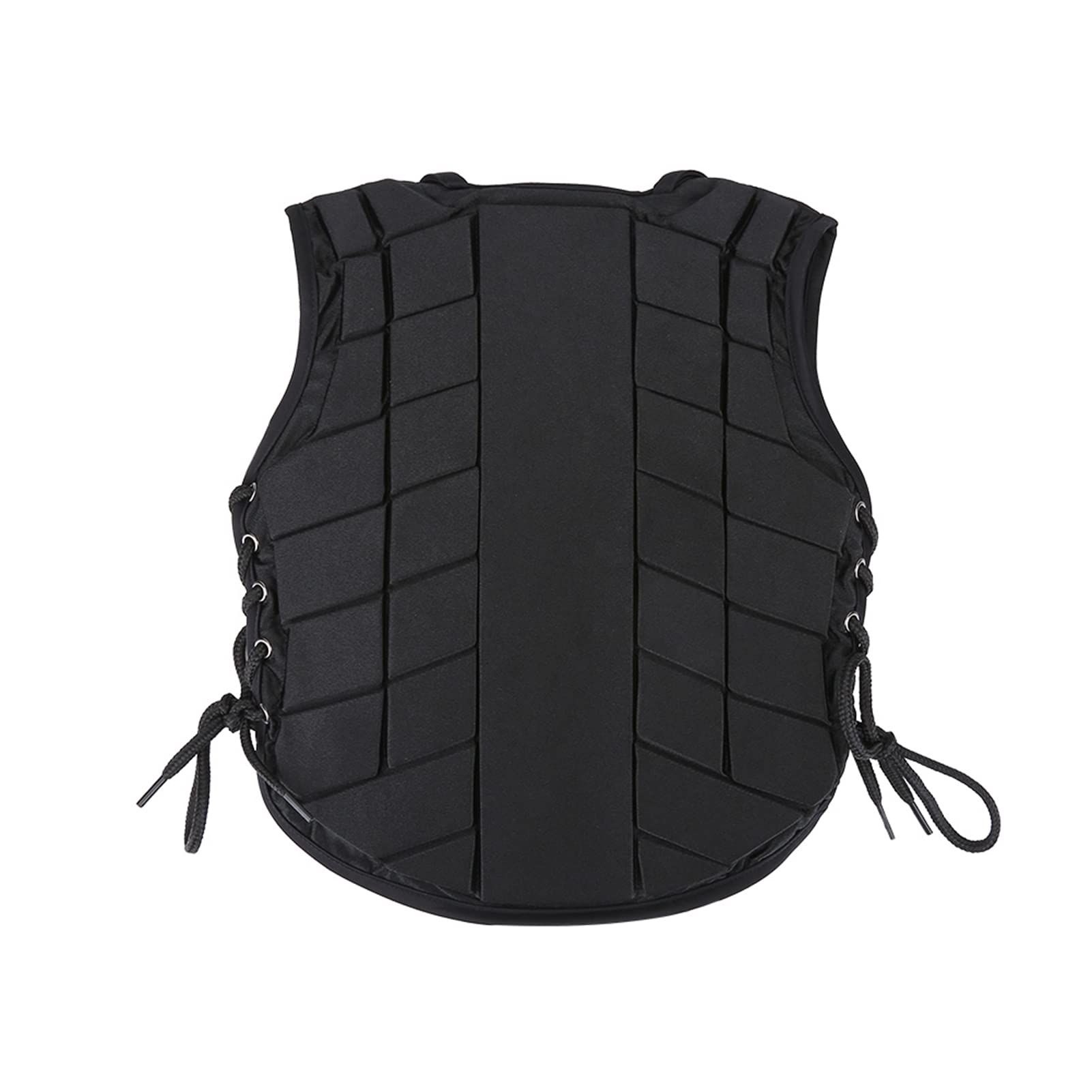 Chaleco de equitación, chaleco de seguridad, protector para niños, niñas, niños, duradero y cómodo, acrílico, negro, peso 286-432 g