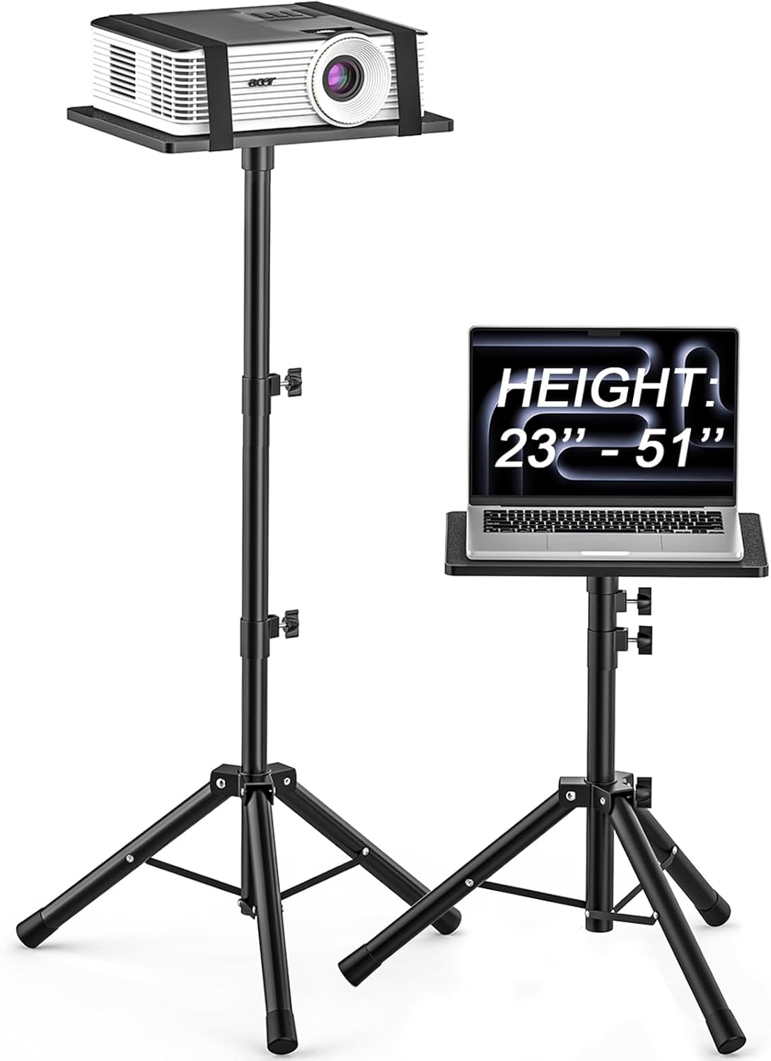 GLEAM Adjustable Projector and Laptop Tripod Stand, 23