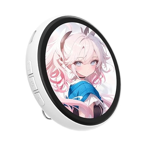 Smart Digital Display Badge Pin with LED Pixel Screen - Interactive E-Badge Anime Pinsfor Backpacks, Digital Photo, Video & Name Tag Display, Cosplay Concert Gifts for Anime/Football Fan