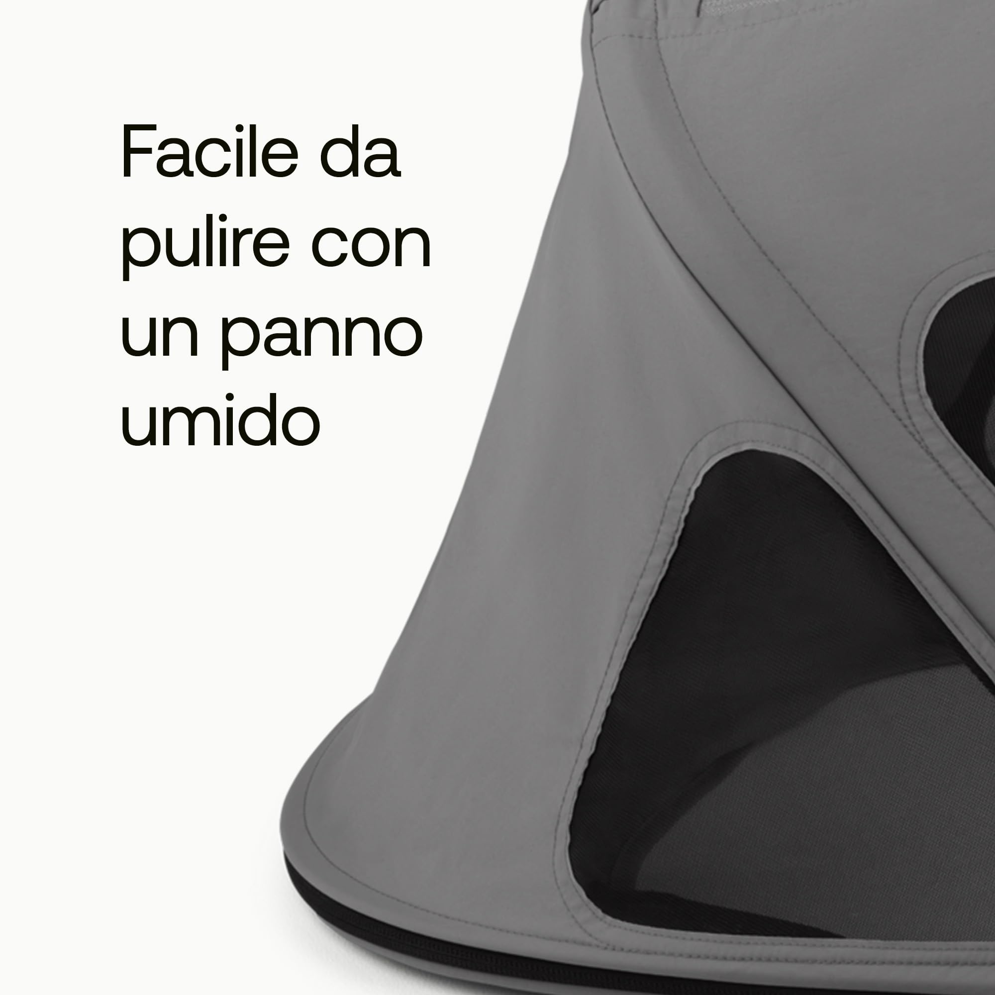 Bugaboo Fox Cappottina Breezy, Estensibile per una maggiore copertura e una Protezione Solare ottimale, Resistente all'Acqua, Compatibile Con Tutti i Passeggini Fox/Cameleon 3, Moon Grey