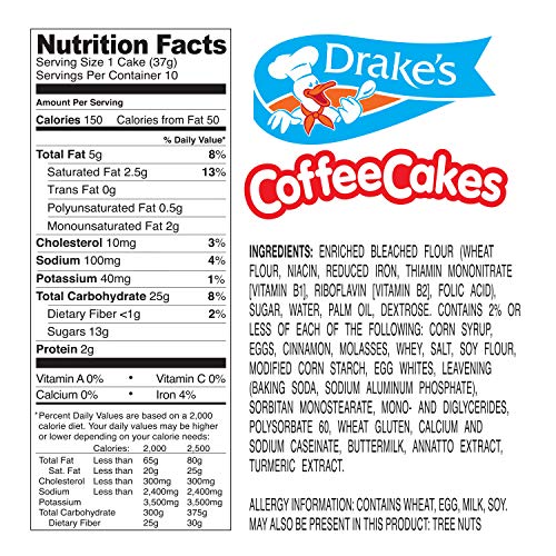 Drake’s Cinnamon Streusel Coffee Cakes