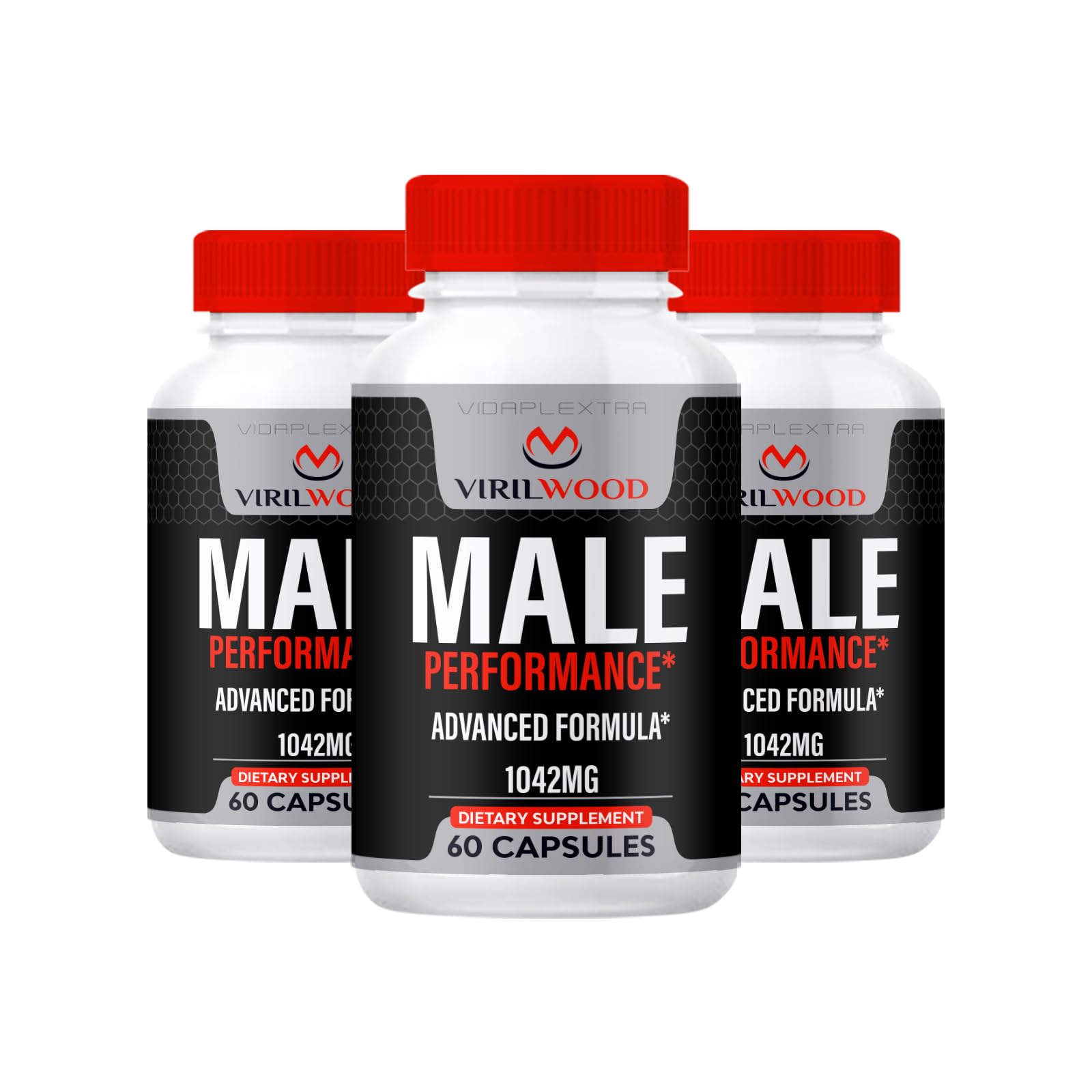 Viril Wood Capsules - Viril Wood Advanced Capsules (3 Pack, 180 Capsules)