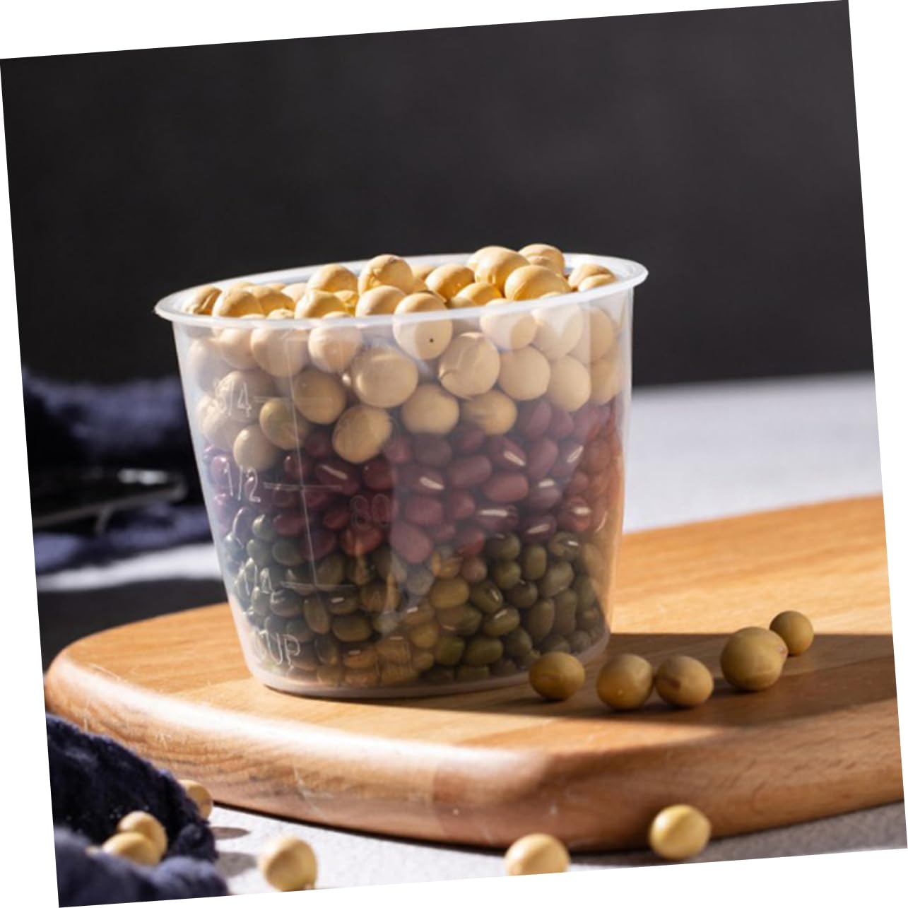 TOPBATHY 48 Piezas Taza Medidora para Olla Arrocera Taza para Hornear Taza De Control De Porciones Vaso Medidor De Escala Cuchara Medidora De Arroz Vaso Medidor Graduado Páginas