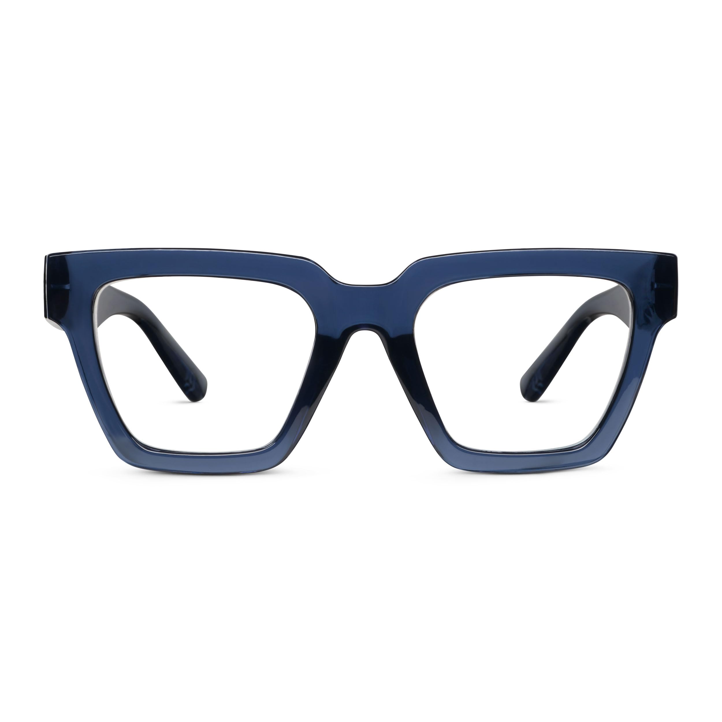 Oprah's Favorite Things Take a Bow Oversized Square Blue Light Blocking Reading Glasses