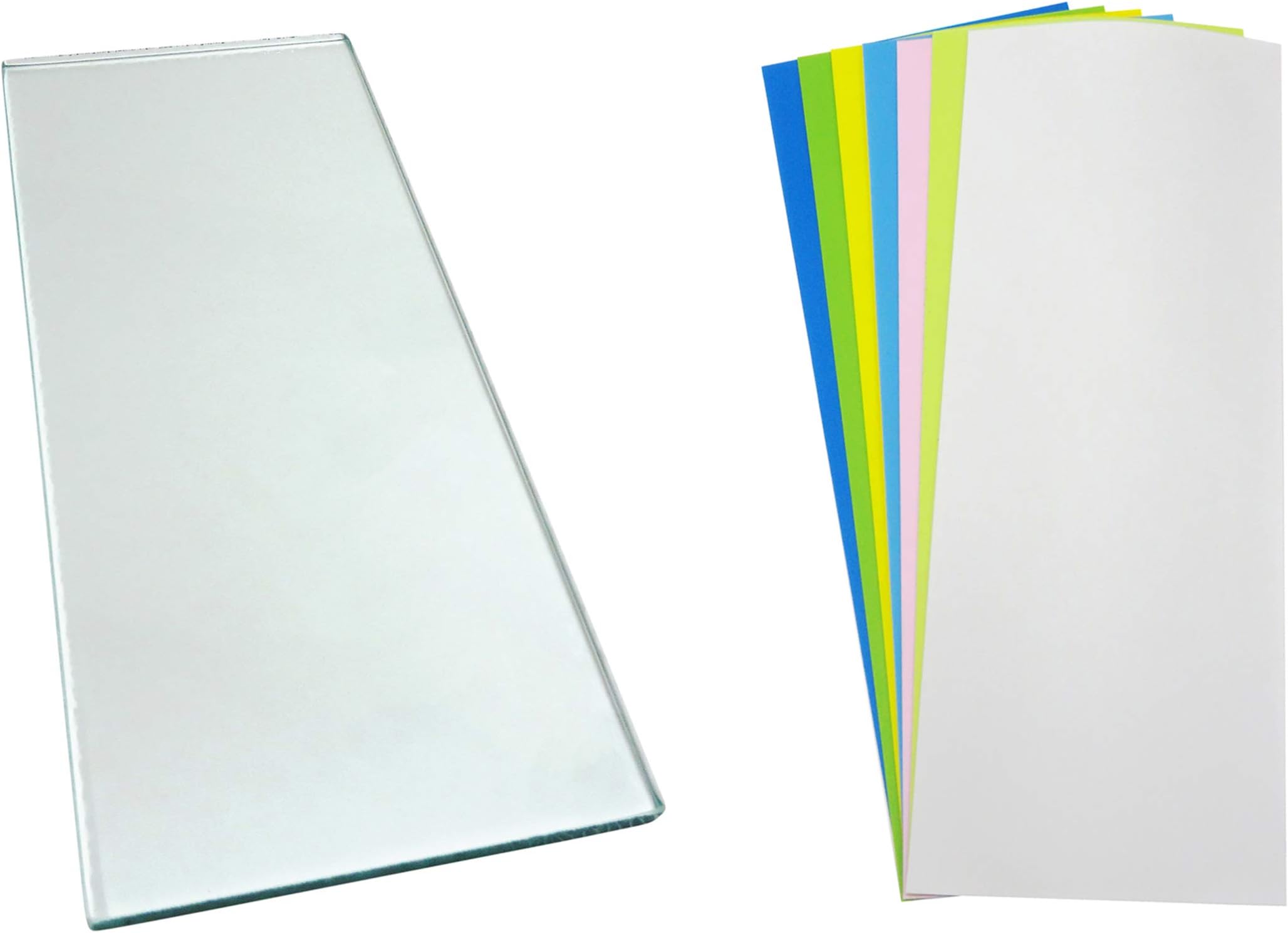 Taytools 279182 Single Sheet 5/16 x 5 x 12 Dead Flat Float Plate Glass with 7 Sheets 3M (TM) Lapping Microfinishing Film for Scary Sharp Sharpening System