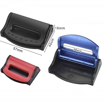 YPLonon Car Seat Belt Clips Adjuster Universal Auto Shoulder Neck Strap Positioner Car Metal Seatbelt Locking Clip Shoulder Buckle Stopper For Kids Adults For A Comfortable Driving (Black, 2 Pack