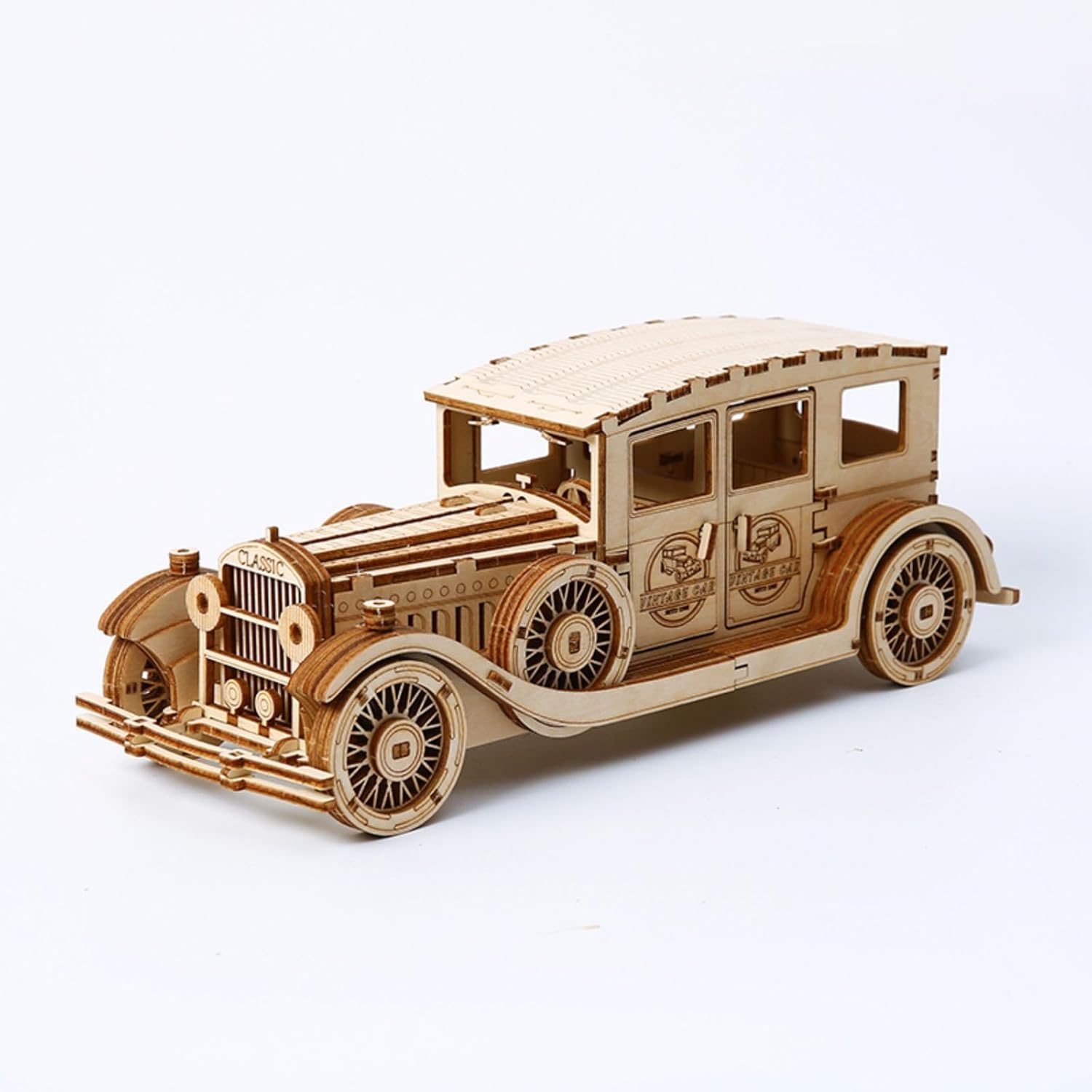 3D Wooden Puzzles Vintage Car Model Kits, Brainteaser and Puzzle for Christmas/Birthday,Gifts for Adults and Teens to Build Combination