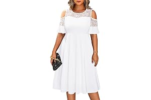 Plus Size Cold Shoulder Dress - Style and Comfort Combined