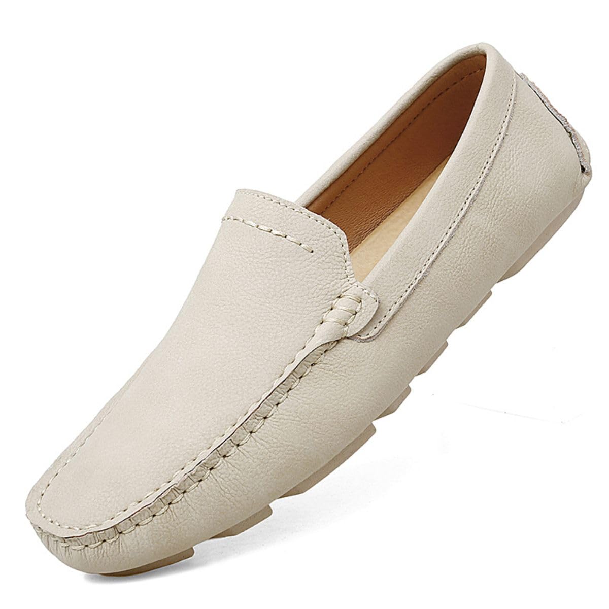 Mocassins pour Hommes en Cuir de Haute Qualité Chaussures à Enfiler Chaussures de Chauffeur Chaussures Plates décontractées 38-49 EU