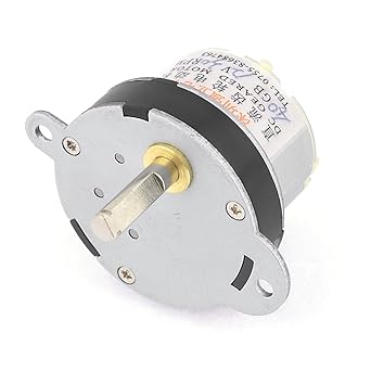 Generic 2 Terminals 5 mm Shaft Diameter Electric Geared Motor, 12VDC, 30 RPM