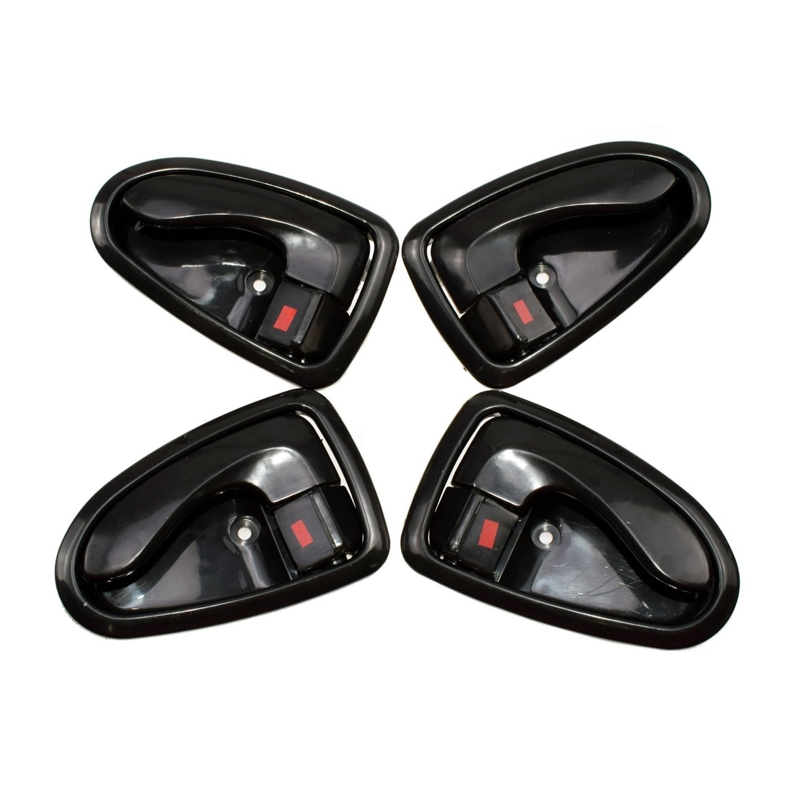 Zhannuobhd 4Pcs Set For Hyundai For Accent 2000 2001 2002 2003 2004 2005 2006 826102500Lh 8262025000 Inside Door Handle Car Side Plated Interior Door Handle(4Pcs Set)