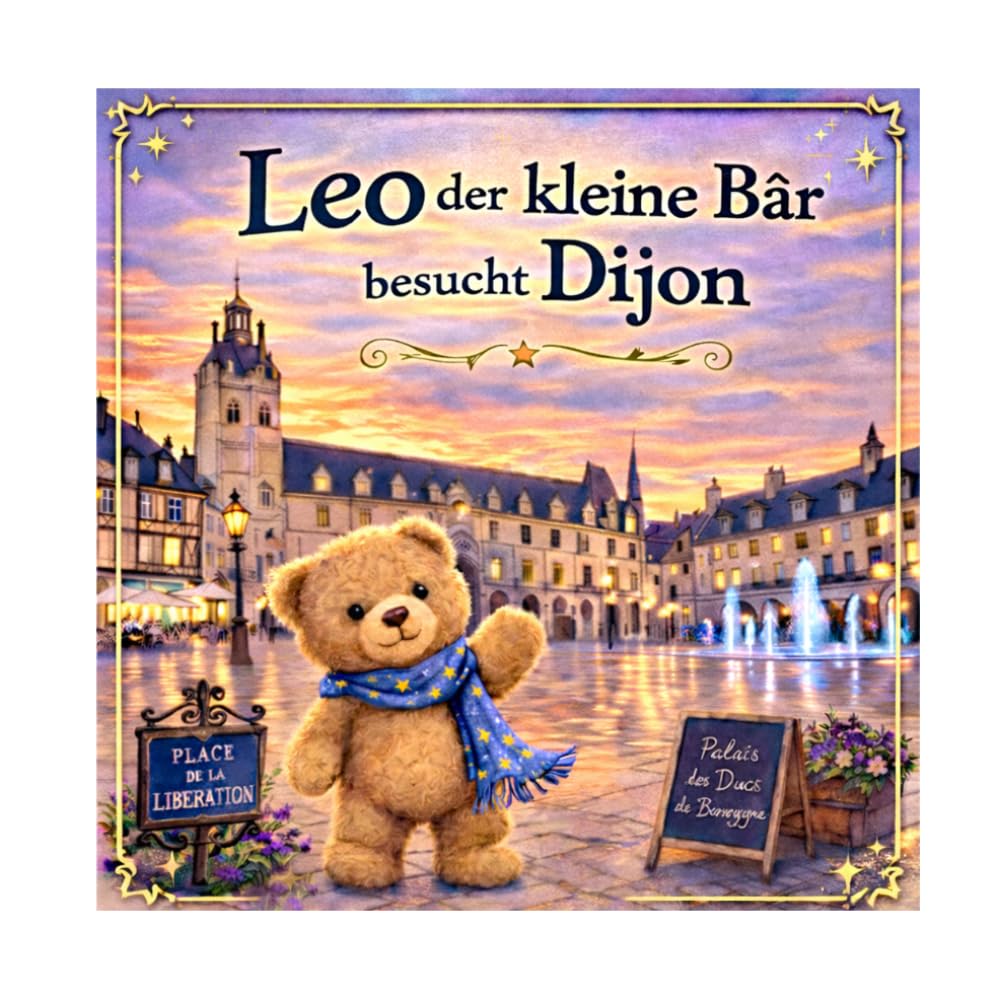 Leo der Bär entdeckt Dijon: Ein liebevolles Abenteuer für Kinder von 3–5 Jahren • Stadt entdecken • Rätselspaß (Leo der kleine Bär besucht Frankreich)