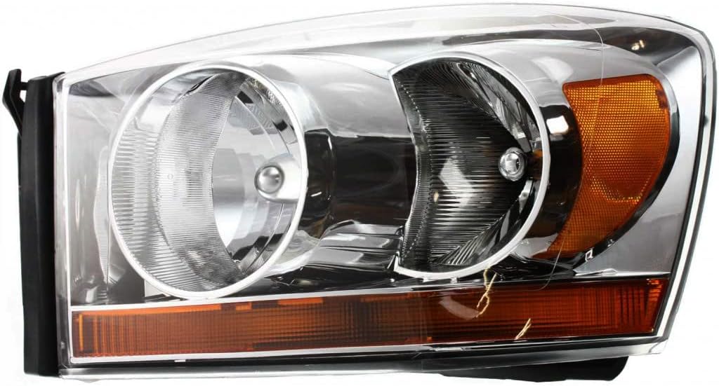 CarLights360 For 2006 Dodge Pickup Headlight Driver and Passenger Side DOT Certified Bulbs Included CH2518114 CH2519114 - Replaces 55077795AD, 55077794AD ;R1500 mega cab/R2500/R3500