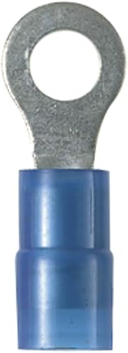 Panduit PN14-4R-M Ring Terminal, 18 - 14 AWG, #4 Stud Size, Nylon Insulated