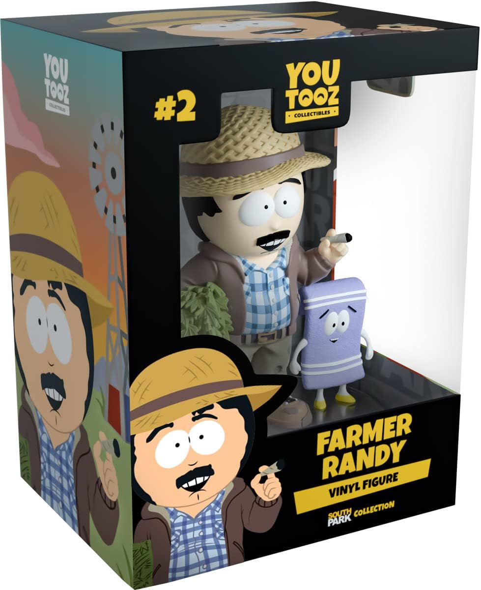 Farmer Randy 4.6" Vinyl Figure, Collectible Farmer Randy from South Park South Park Collection