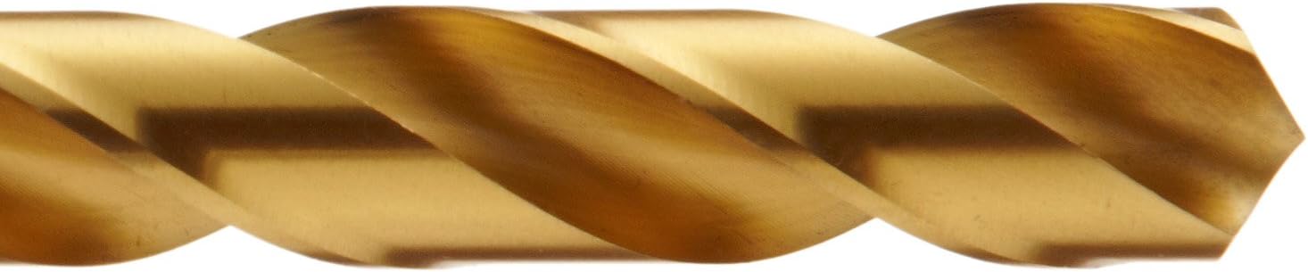 Chicago Latrobe 150T Series High-Speed Steel Jobber Length Drill Bit Set With Metal Case, TiN Coated, 118 Degree Conventional Point, Inch, 29-piece, 1/16" - 1/2" in 1/64" increments