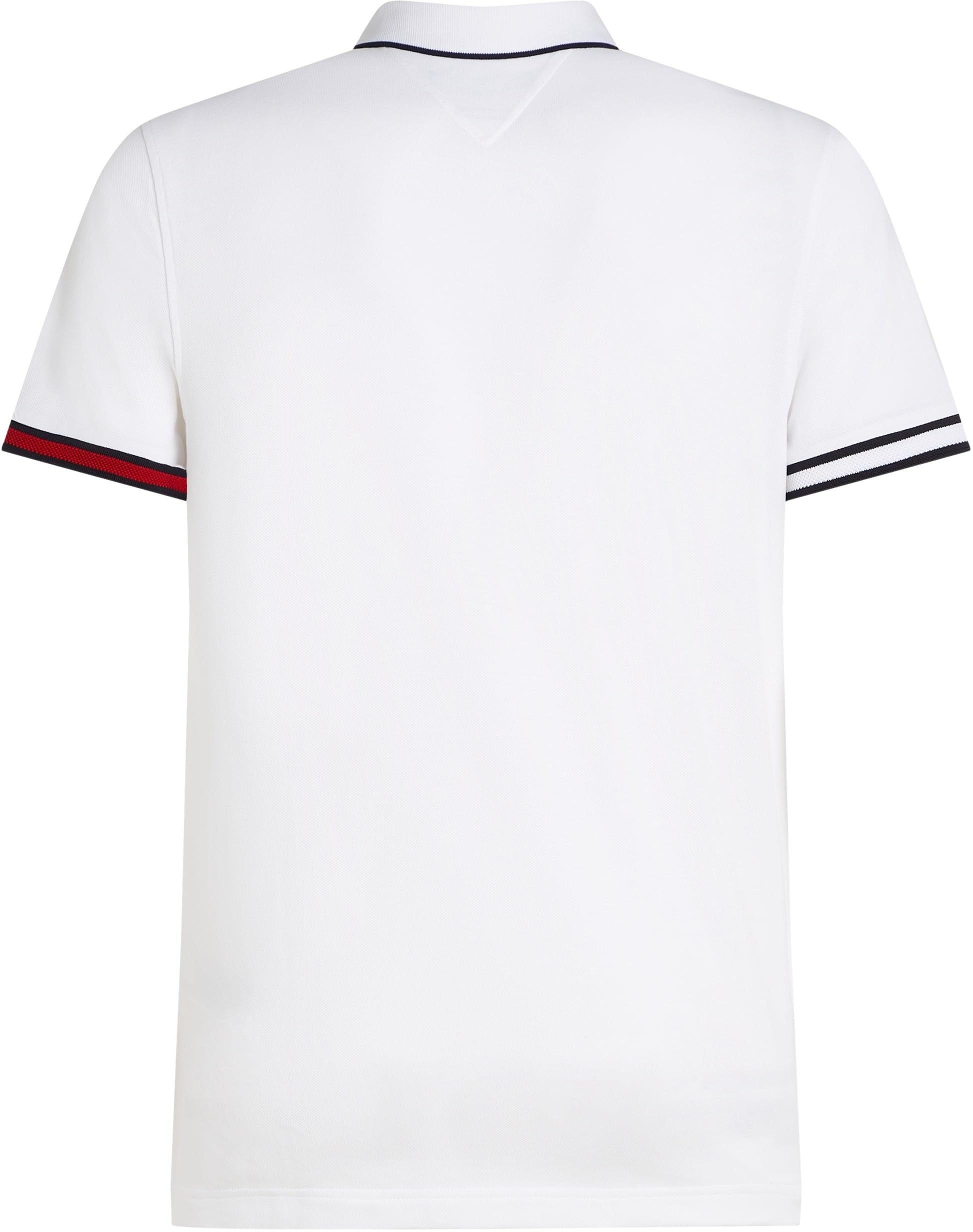 Tommy Hilfiger Polo de Manga Corta Hombre Flag Cuff Slim Fit